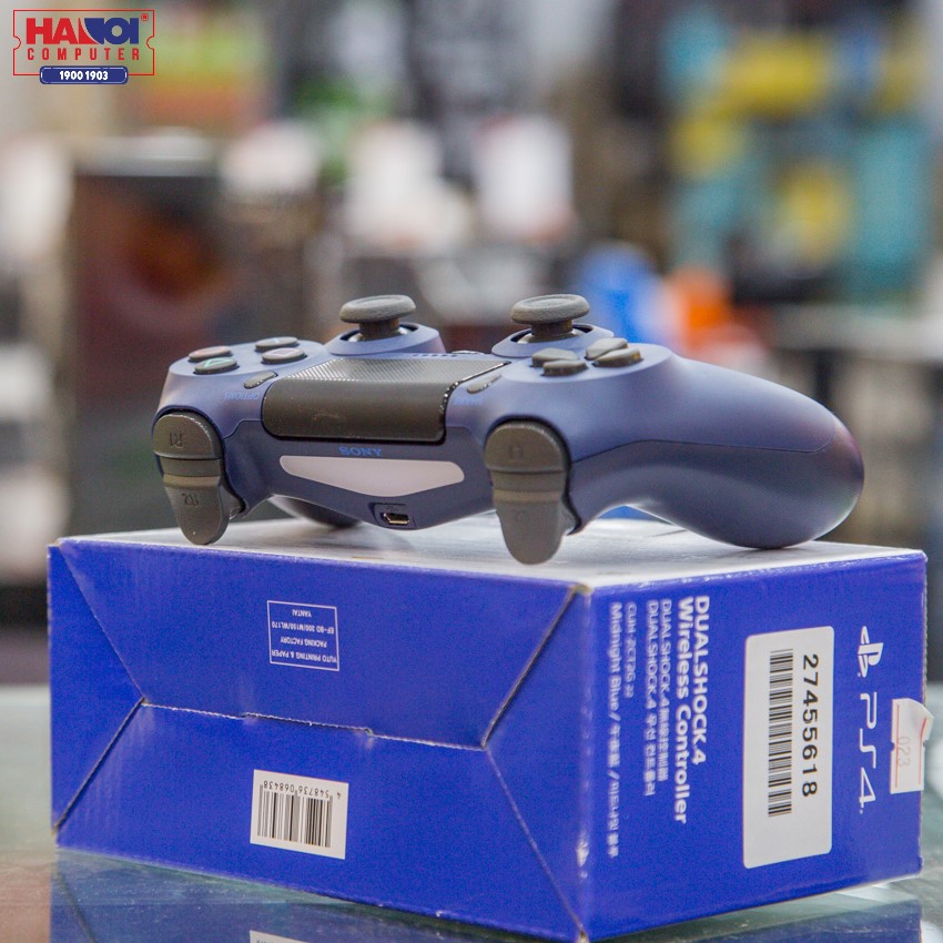 Tay cầm chơi game không dây PS4 Sony DUALSHOCK 4 Controller Midnight Blue CUH-ZCT2G22
