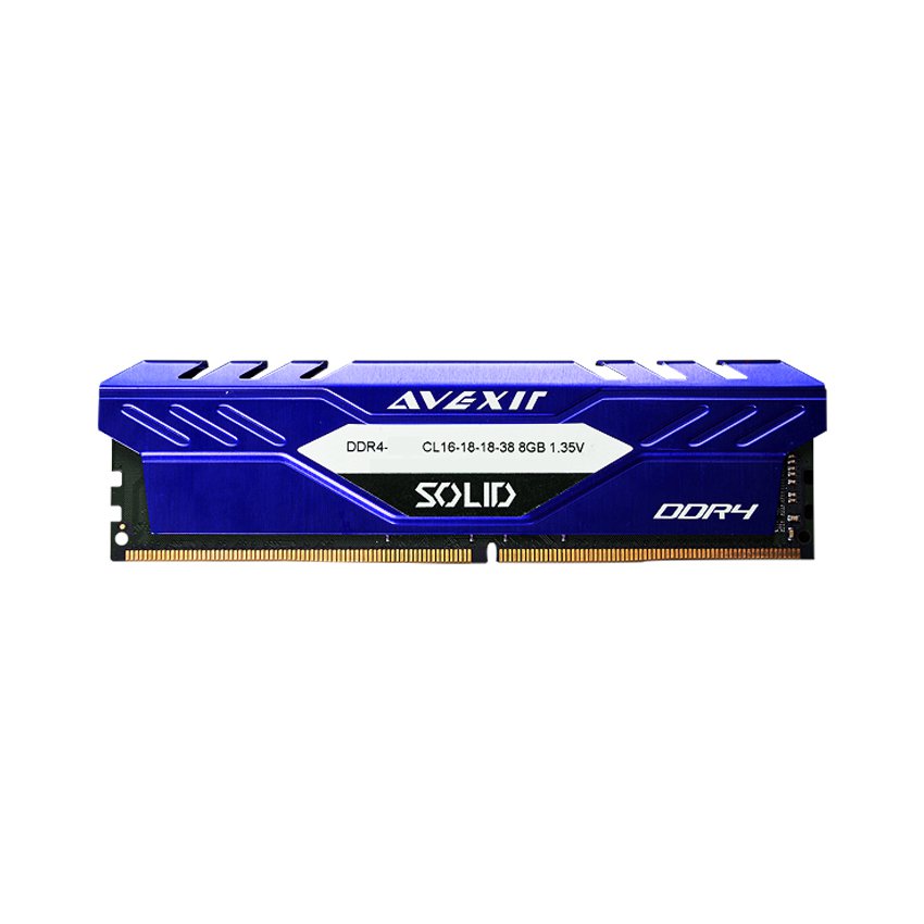 Ram Desktop AVEXIR 1SOF - SOLID BLUE (AVD4UZ326661908G-1SOF) 8GB (1x8GB) DDR4 2666Mhz 