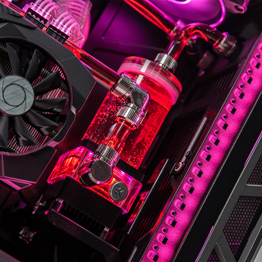 EK-Quantum Kinetic TBE 160 DDC PWM D-RGB - Plexi