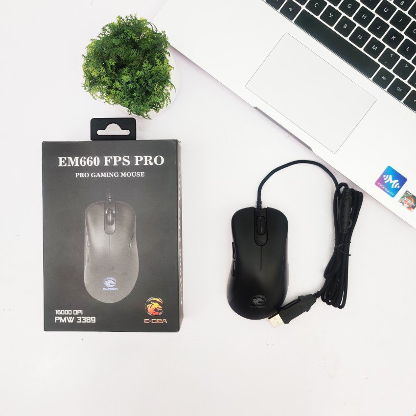 Chuột E-Dra EM660 Pro FPS (USB/RGB/Đen)
