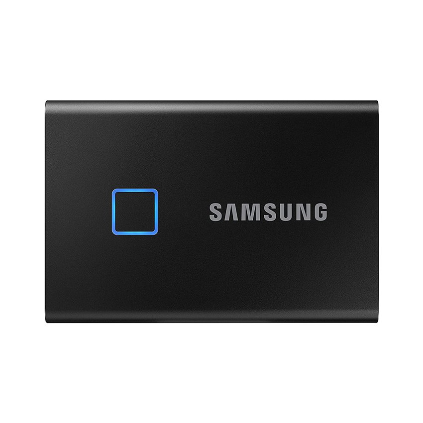 Ổ Cứng Di Động SSD Samsung T7 Touch Portable 500GB 2.5 inch USB 3.2 đen (Đọc 1050MB/s - Ghi 1000MB/s)-(MU-PC500K/WW)