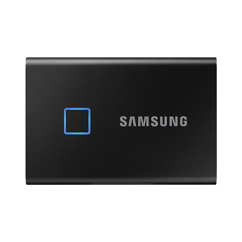 Ổ Cứng Di Động SSD Samsung T7 Touch Portable 1TB  2.5 inch USB 3.2 đen (Đọc 1050MB/s - Ghi 1000MB/s)-(MU-PC1T0K/WW)