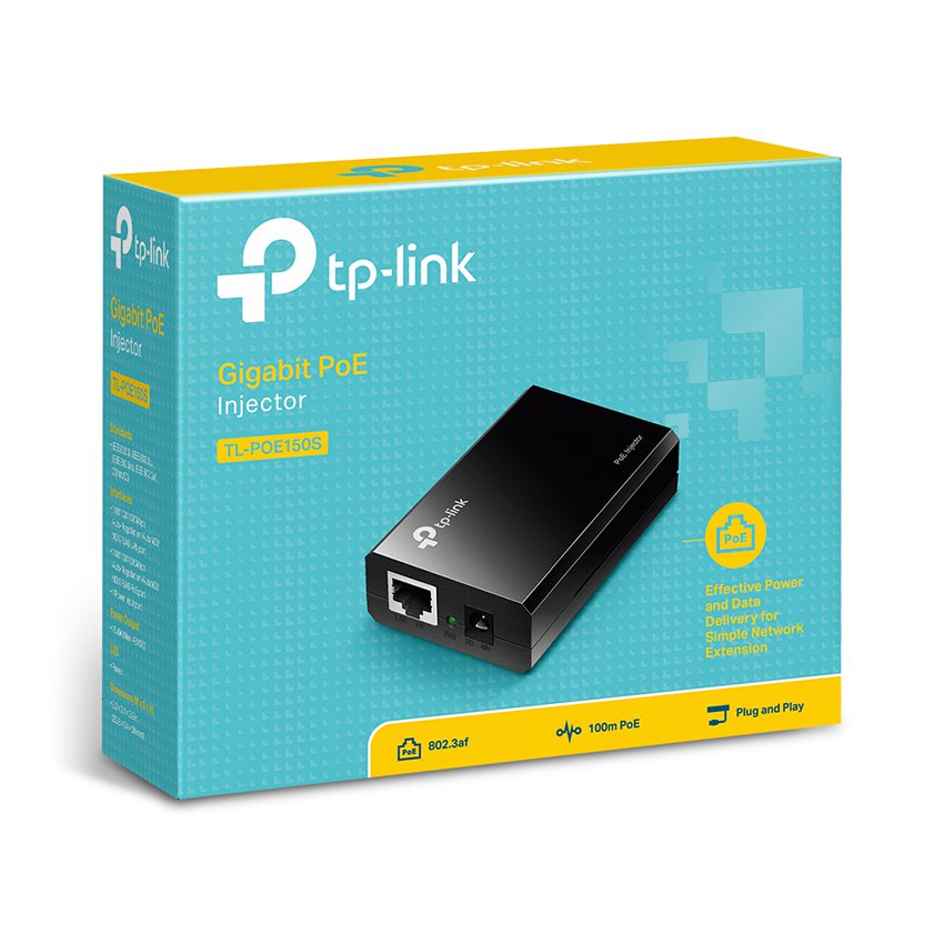 Adapter cấp nguồn qua mạng PoE Injector TP-Link TL-POE150S