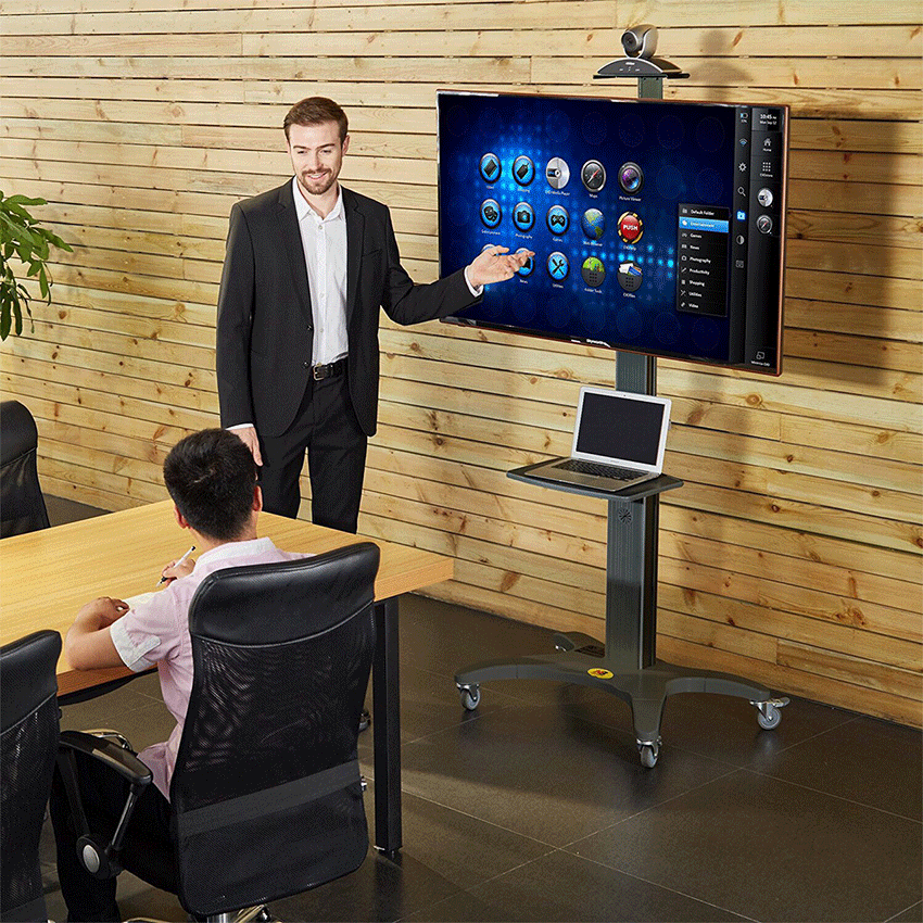 Giá treo cột Tivi di động North Bayou AVF-1500 (32-65inch Hợp kim nhôm)