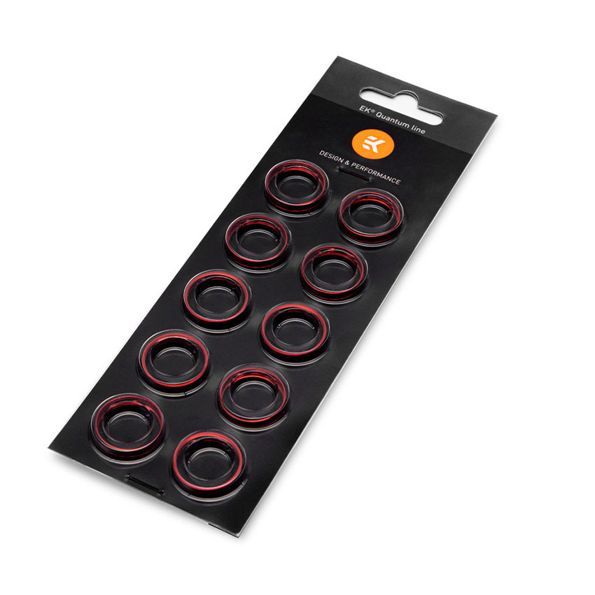 EK-Torque STC-10/16 Color Rings Pack - Red (10pcs)