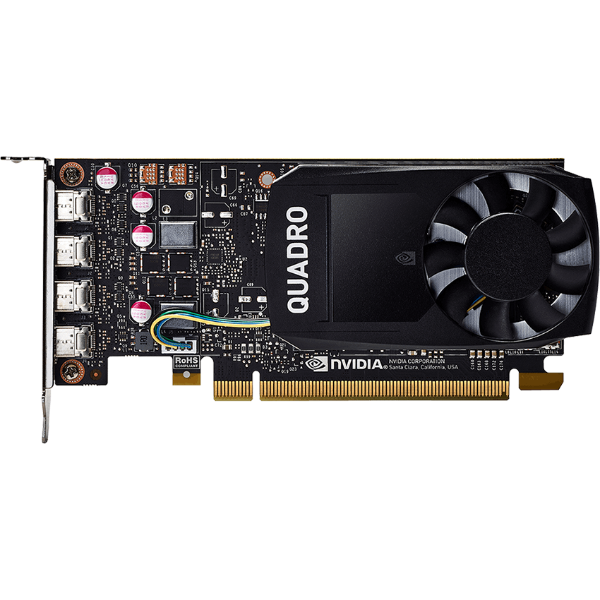 Card màn hình Nvidia Quadro P1000 (4GB GDDR5, 128 bit, 4 mini DP) (Asus Server Accessory)