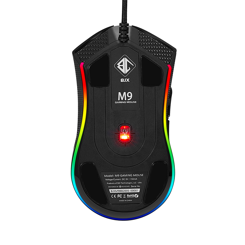 Chuột chơi game BJX M9 RGB (BMW3325/USB/RGB/Đen)