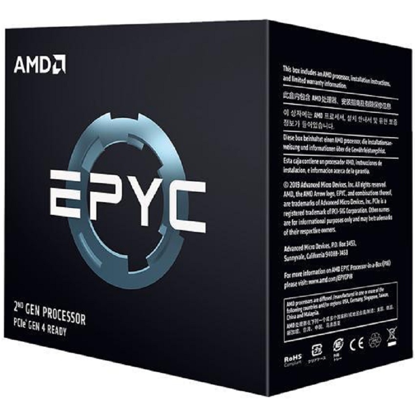 CPU AMD EPYC 7F32 (3.7GHz turbo up to 3.9GHz / 128MB / 8 Cores, 16 Threads / 180W / Socket SP3)