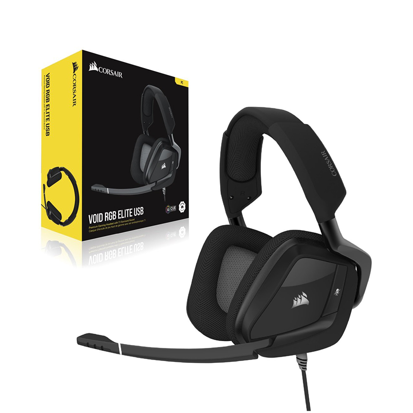 Tai nghe chơi game Corsair VOID RGB ELITE USB 7.1 Carbon - CA-9011203-AP