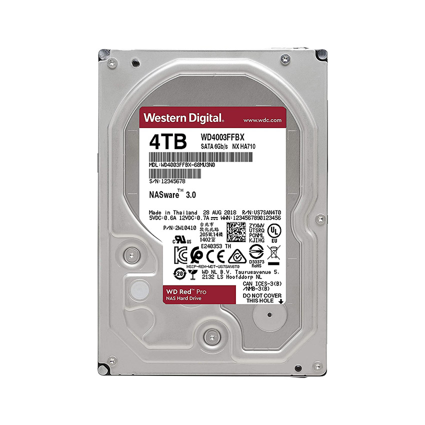 Ổ cứng HDD WD 4TB Red Pro 3.5 inch, 7200RPM, SATA3, 128MB Cache (WD4003FFBX)