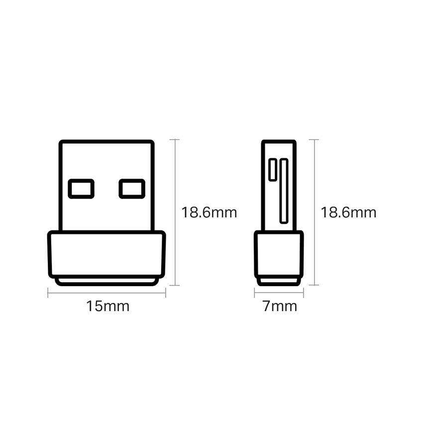 Card Mạng không dây USB TP-Link Archer T2U Nano Wireless AC600