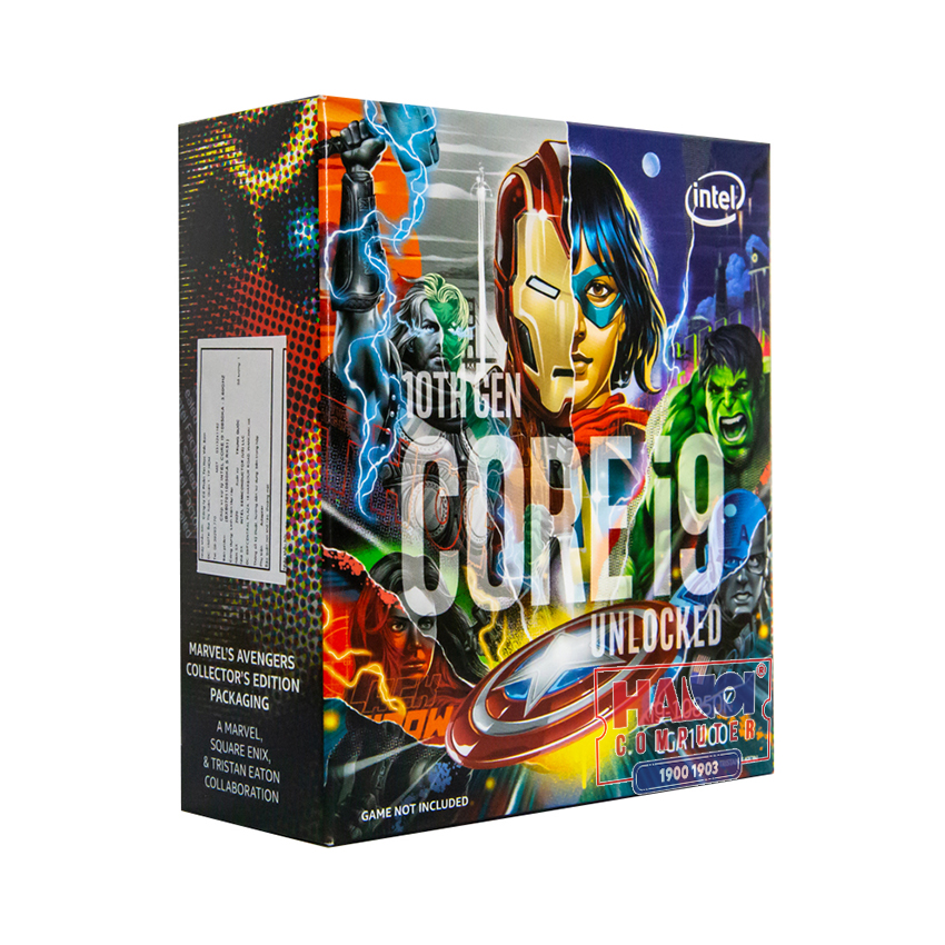 CPU Intel Core i9-10900K Avengers Edition (3.7GHz turbo up to 5.3GHz, 10 nhân 20 luồng, 20MB Cache, 125W) - Socket Intel LGA 1200