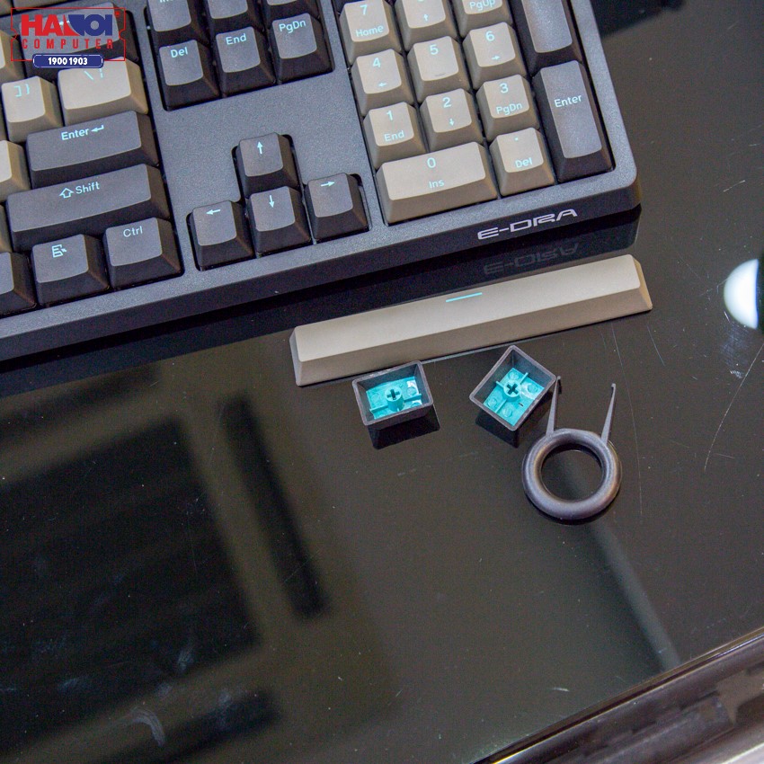 Bàn phím cơ E-Dra EK3104 Pro (Cherry Brown switch/PBT/USB/Đen)