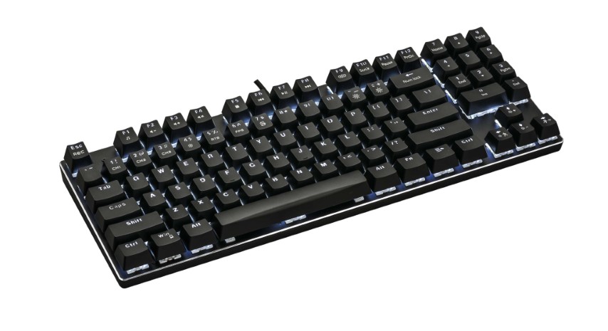 Bàn phím cơ E-Dra EK389 (Outemu Brown switch/ABS/USB/Led trắng/Đen)