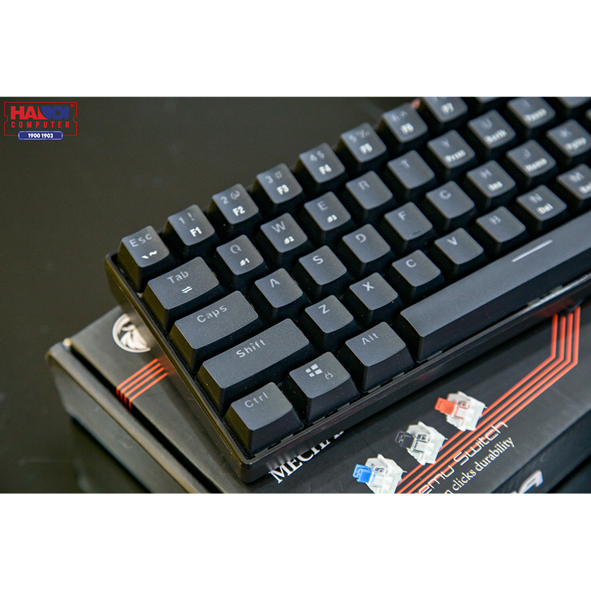 Bàn phím cơ E-Dra EK361W Black (Outemu Blue switch/ABS/USB/Led RGB/Đen)