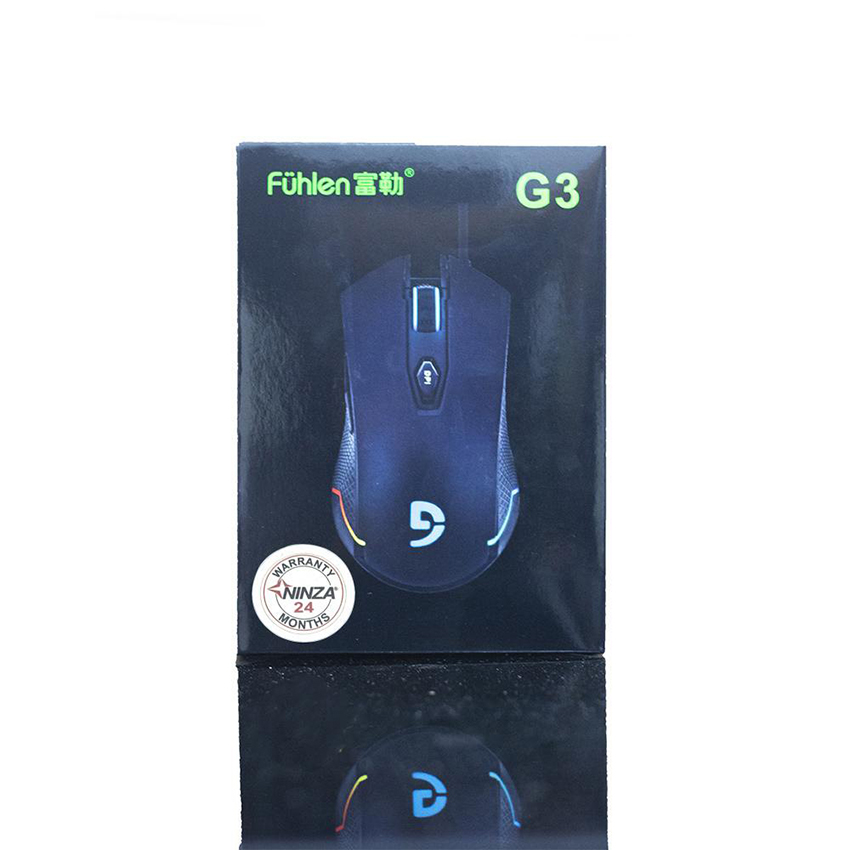 Chuột Fuhlen G3 Black (USB/PMW3325/RGB/Đen)