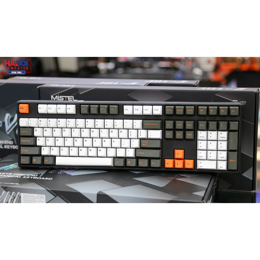 Bàn phím cơ Mistel X8 Gloaming (USB/Cherry Blue switch)