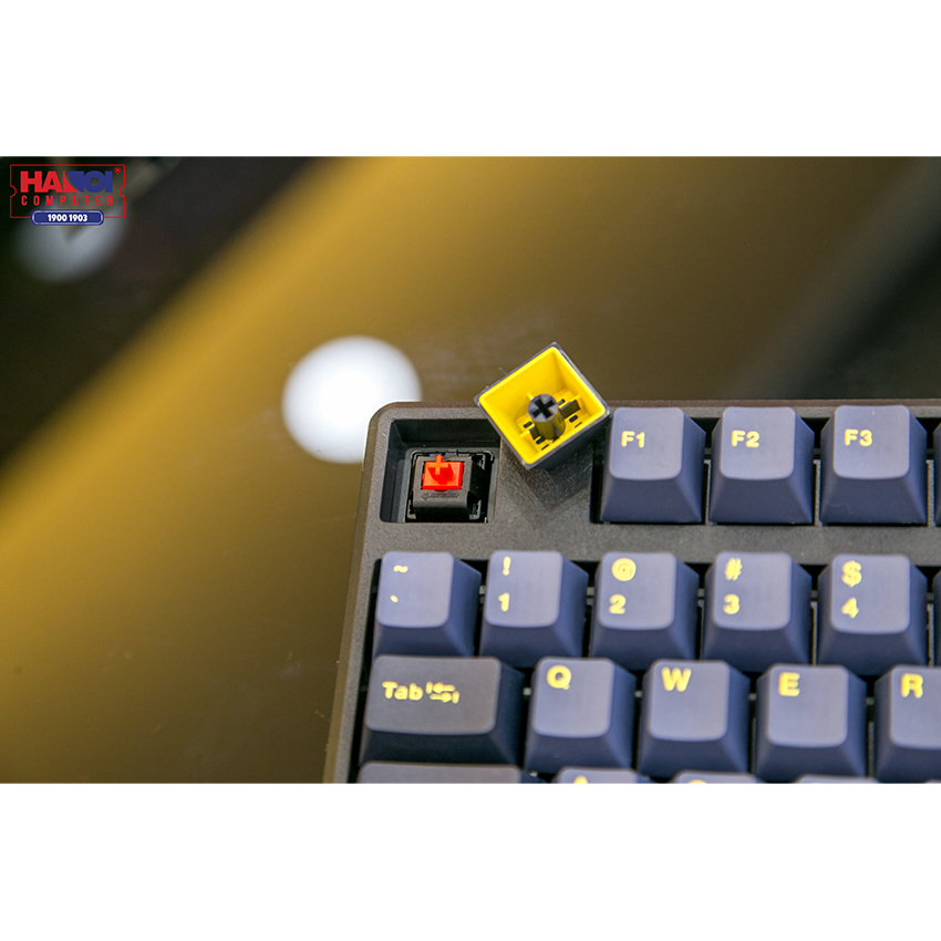 Bàn phím cơ không dây Mistel X8 Glaze Blue (Bluetooth/Cherry Red switch)