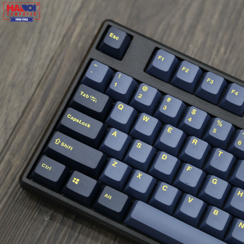 Bàn phím cơ không dây Mistel X8 Glaze Blue (Bluetooth/Cherry Blue switch)