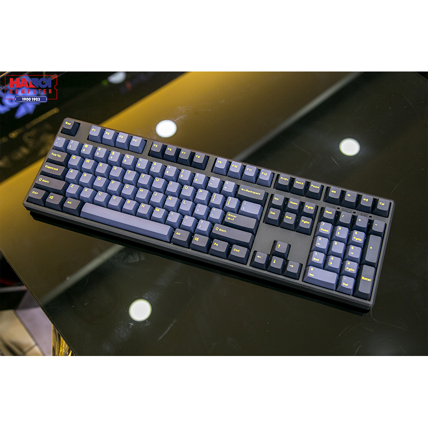 Bàn phím cơ không dây Mistel X8 Glaze Blue (Bluetooth/Cherry Brown switch)