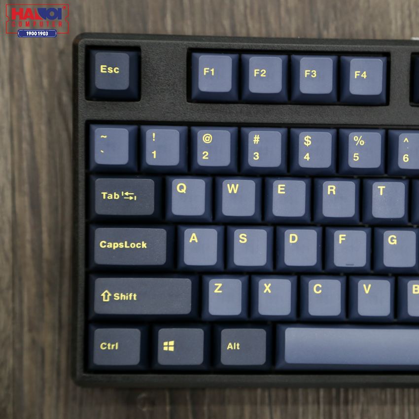 Bàn phím cơ không dây Mistel X8 Glaze Blue (Bluetooth/Cherry Brown switch)