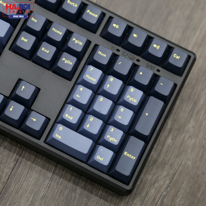 Bàn phím cơ không dây Mistel X8 Glaze Blue (Bluetooth/Cherry Brown switch)