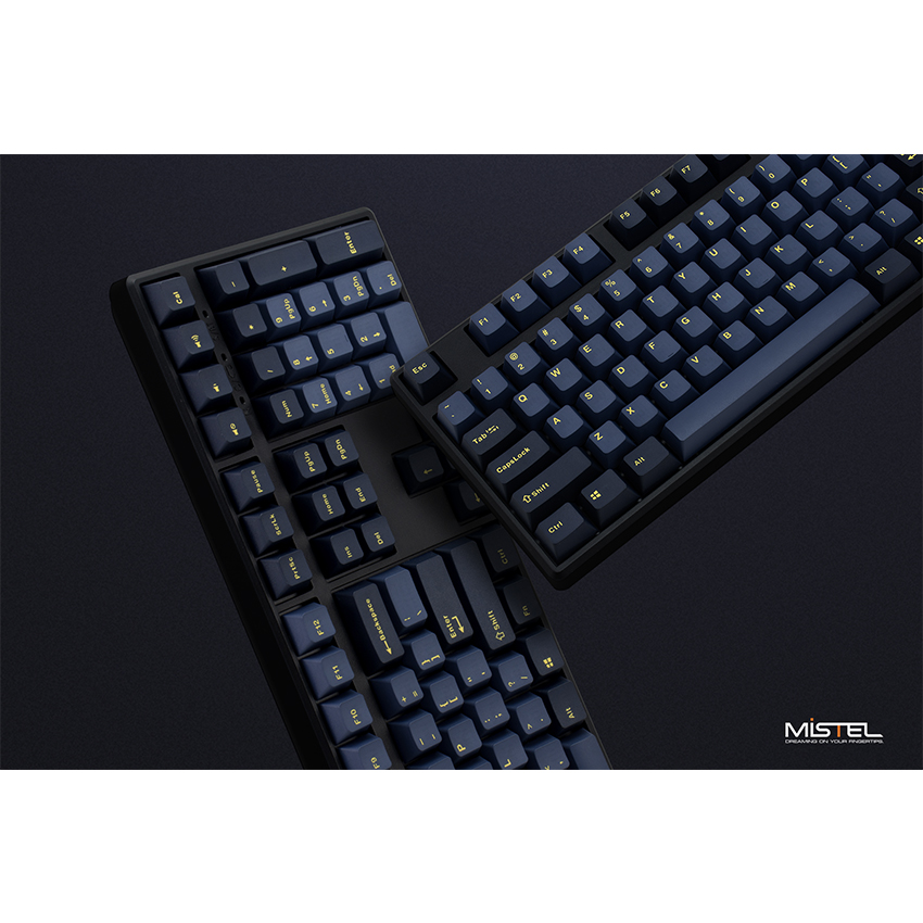 Bàn phím cơ không dây Mistel X8 Glaze Blue (Bluetooth/Cherry Brown switch)