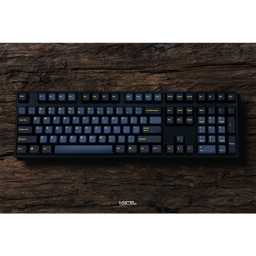 Bàn phím cơ không dây Mistel X8 Glaze Blue (Bluetooth/Cherry Brown switch)