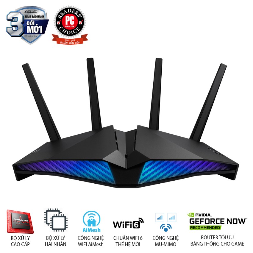 Router Gaming ASUS RT-AX82U (Wifi 6, AX5400)