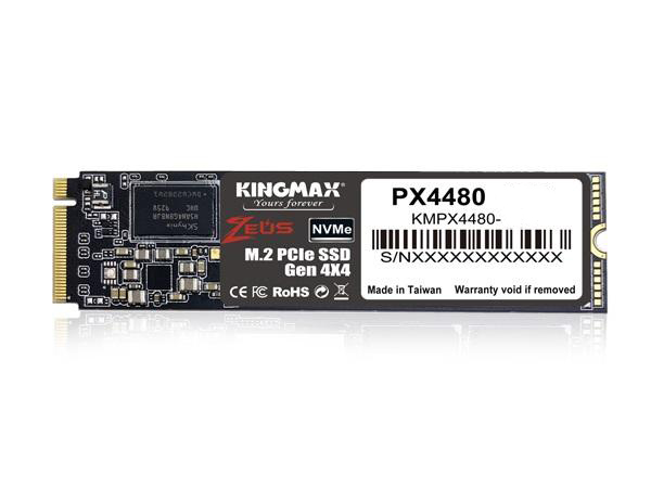 Ổ cứng SSD Kingmax Zeus PX4480 500GB M.2 2280 PCIe NVMe Gen 4x4 (Đọc 5000MB/s - Ghi 2500MB/s) - (KM500GPX4480)