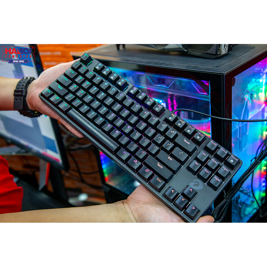 Bàn Phím cơ Dareu EK87 Multi-Led Black (USB/Multi Led/Blue switch)
