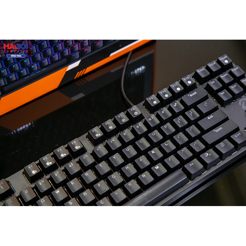 Bàn Phím cơ Dareu EK87 Multi-Led Black (USB/Multi Led/Red switch)