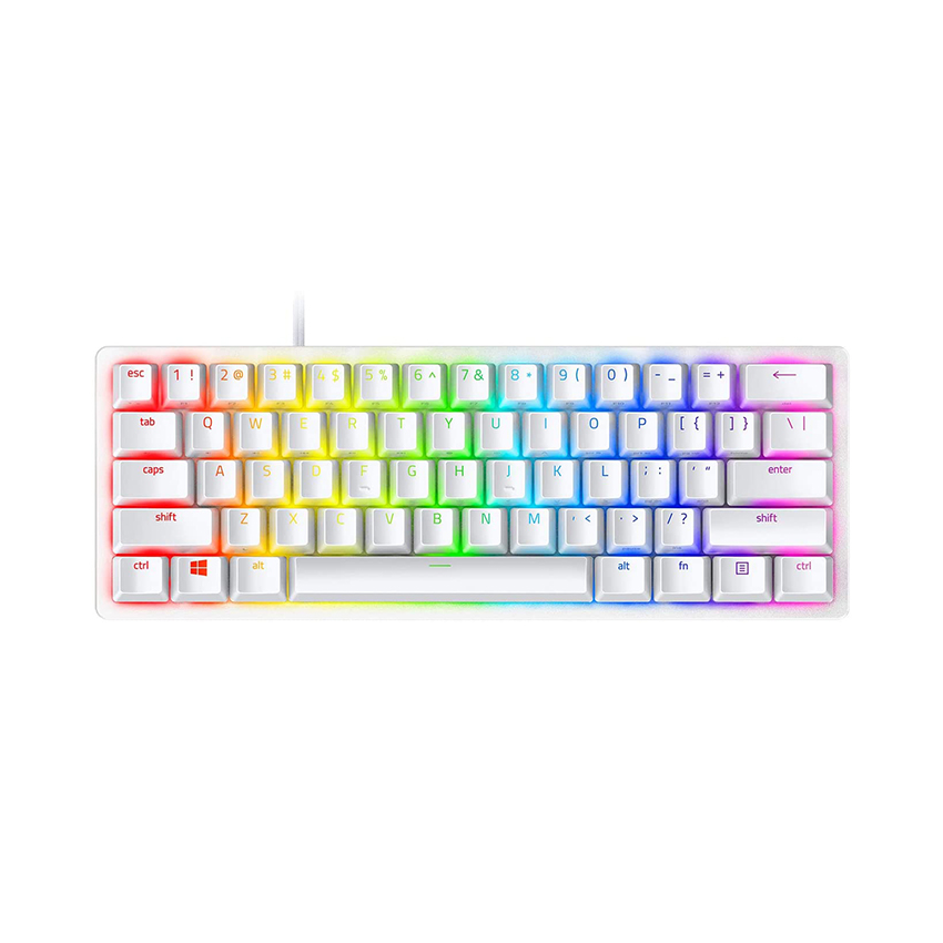 Bàn phím cơ Razer Huntsman Mini Mercury ( Clicky Purple optical switch) (RZ03-03390300-R3M1)