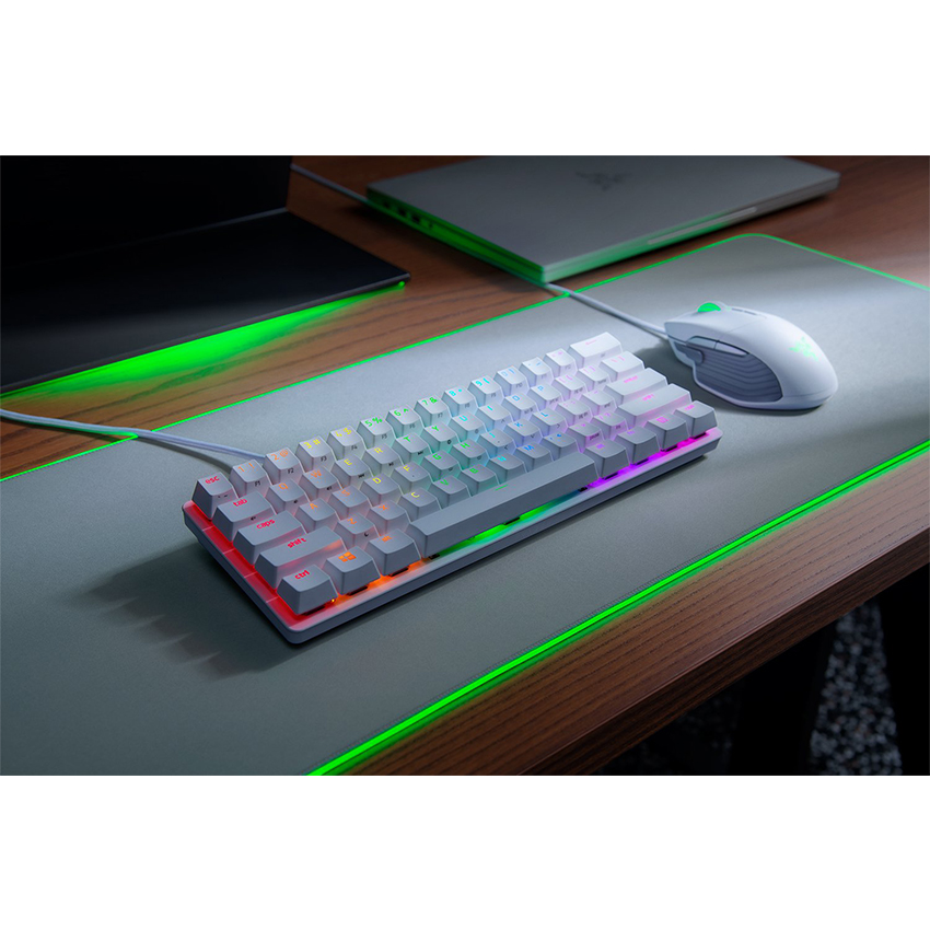 Bàn phím cơ Razer Huntsman Mini Mercury ( Linear Red optical switch) (RZ03-03390400-R3M1)