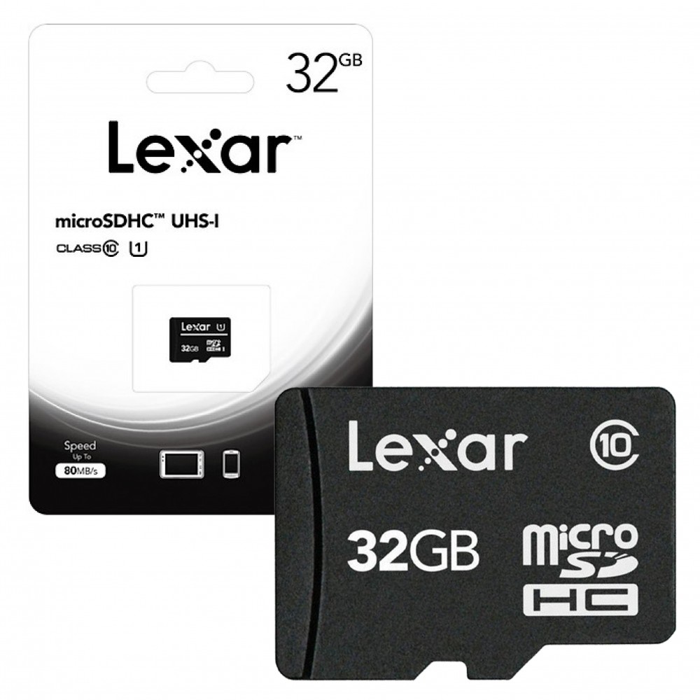 Thẻ nhớ LEXAR 32GB microSDHC - USH-I Class 10 U1 - LFSDM10-32GABC10