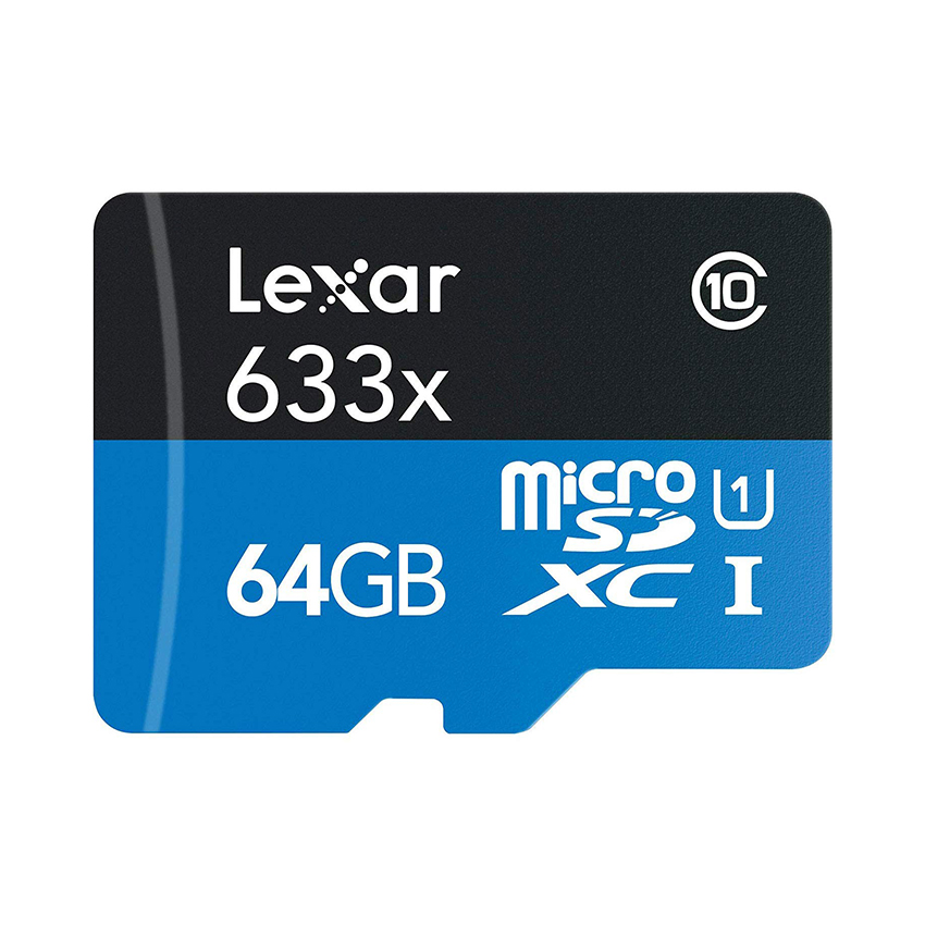 Thẻ nhớ LEXAR 64GB microSD HC - USH-I Class 10 U3 A1 (LSDMI64BB633A_U3_V30_A1)