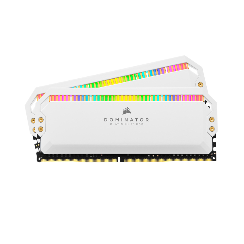 Ram Desktop Corsair Dominator Platinum White RGB (CMT16GX4M2C3200C16W) 16GB (2x8G) DDR4 3200MHz