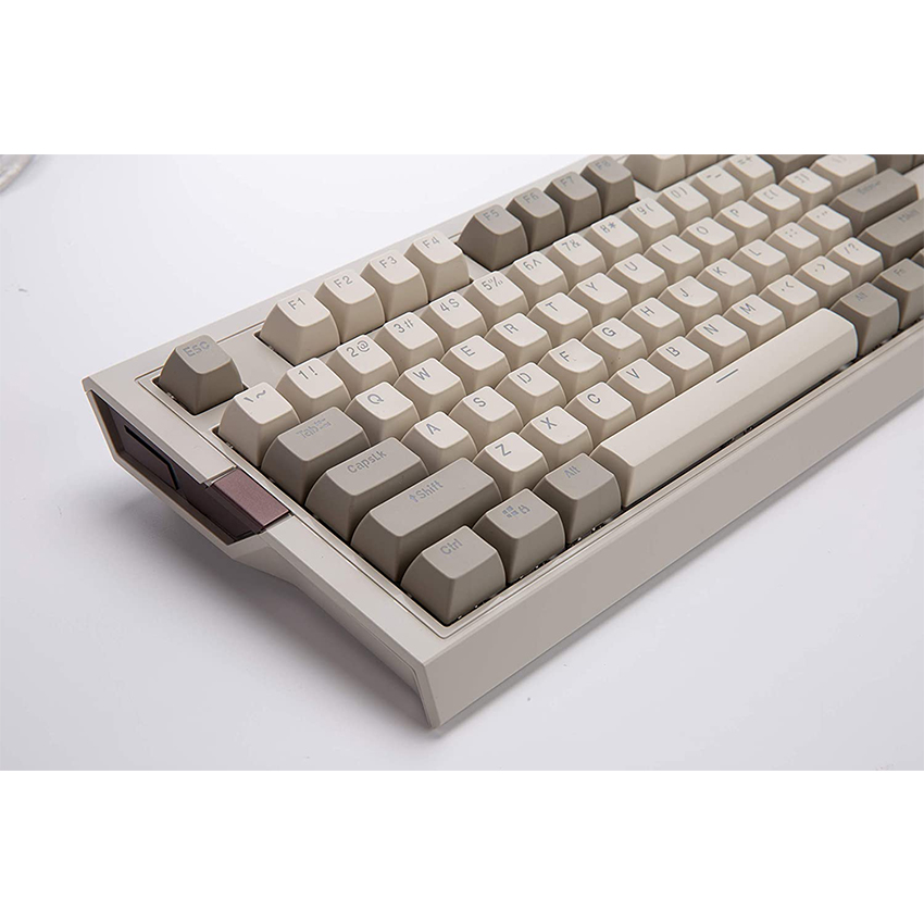 Bàn phím Ajazz AK510 Blue switch (USB/RGB led/Ajazz switch/PBT/màu trắng xám)