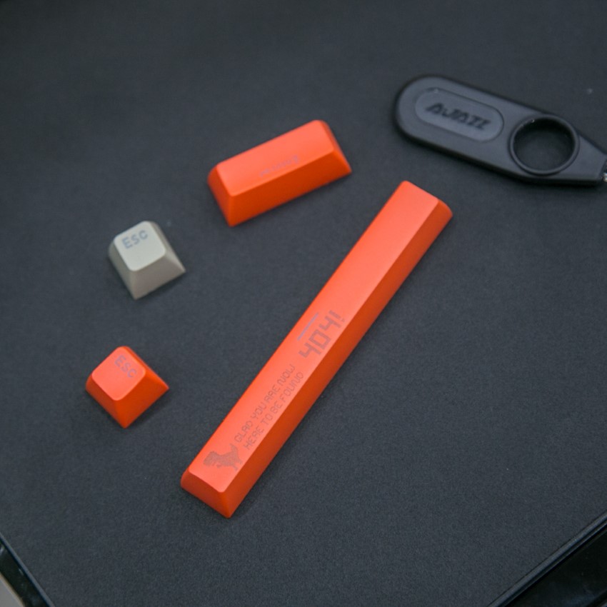 Bàn phím Ajazz AK510 Blue switch (USB/RGB led/Ajazz switch/PBT/màu trắng xám)