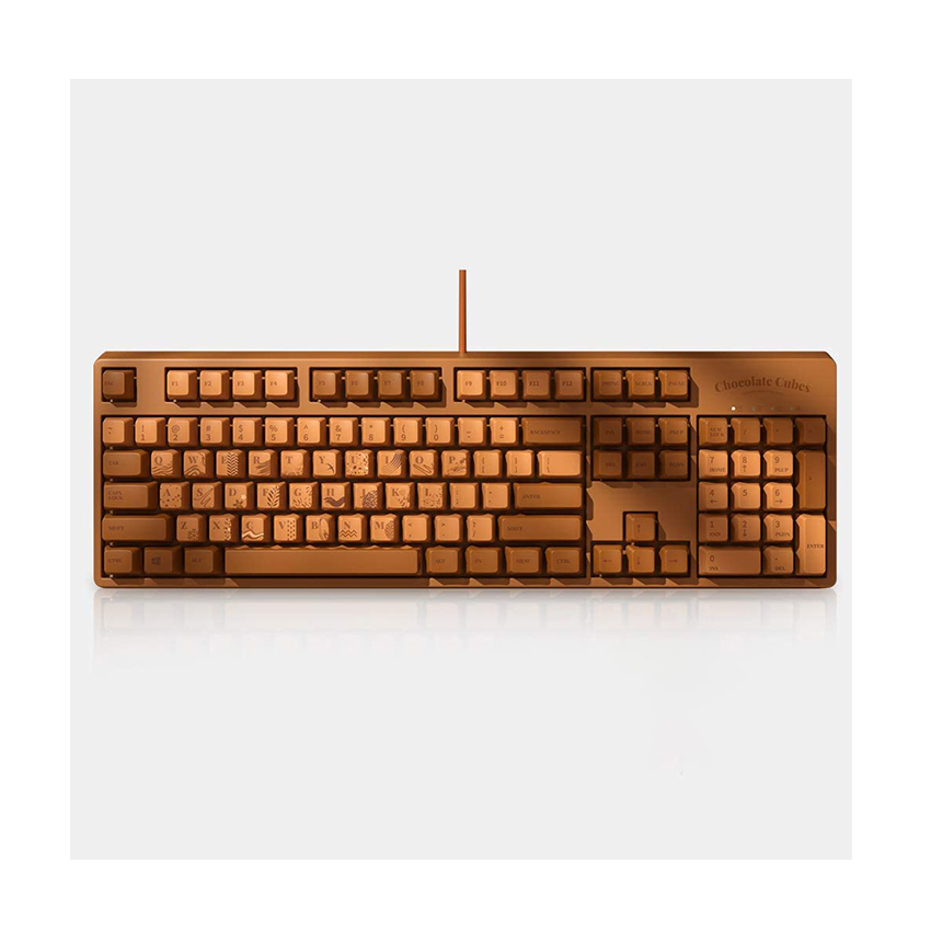 Bàn phím Ajazz AK533 Chocolate Cubes 104 Blue switch (USB/Ajazz Firstblood switch/PBT/màu chocolate)