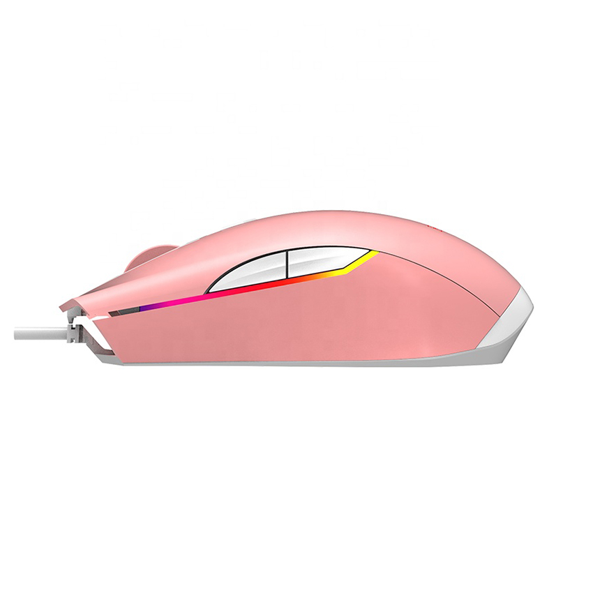 Chuột Ajazz AJ903 (USB/RGB/màu hồng)