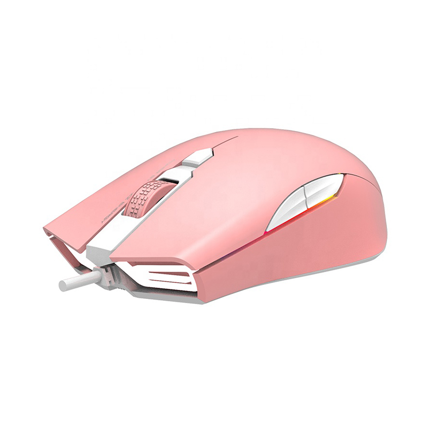 Chuột Ajazz AJ903 (USB/RGB/màu hồng)