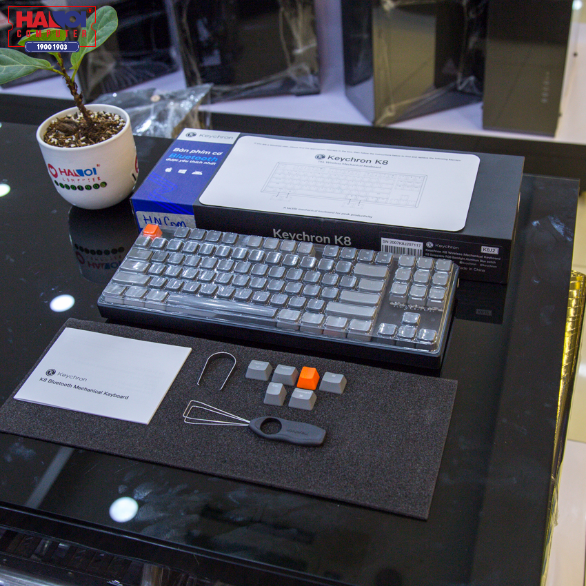 Bàn phím cơ Keychron K8 J3 (Gateron Brown switch/nhôm/RGB/Hotswap)
