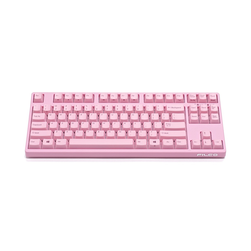 Bàn phím cơ Filco Majestouch Convertible 2 Pink (USB/Tenkeyless/Brown switch/Hồng) (FKBC87M/EP2)
