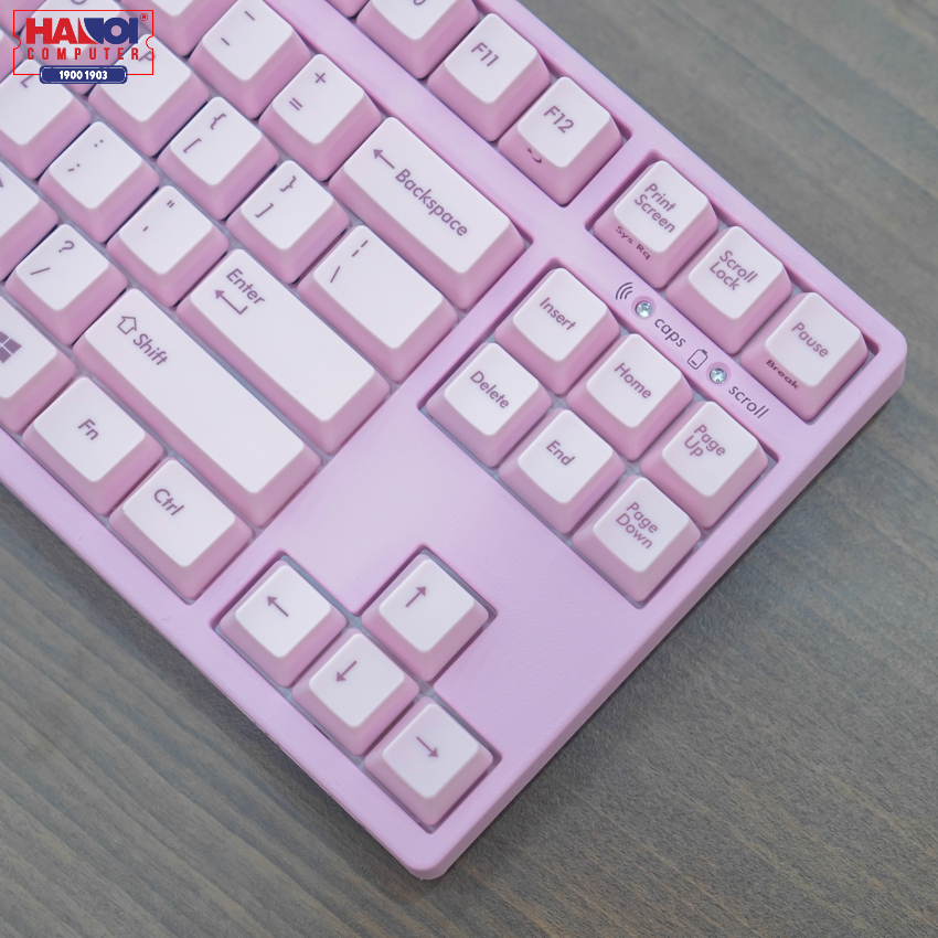 Bàn phím cơ Filco Majestouch Convertible 2 Pink (USB/Tenkeyless/Brown switch/Hồng) (FKBC87M/EP2)