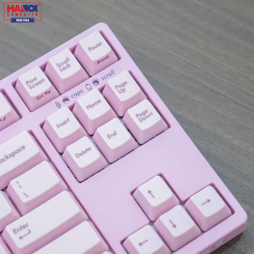 Bàn phím cơ Filco Majestouch Convertible 2 Pink (USB/Tenkeyless/Brown switch/Hồng) (FKBC87M/EP2)