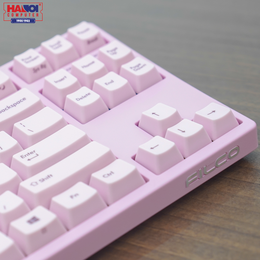 Bàn phím cơ Filco Majestouch Convertible 2 Pink (USB/Tenkeyless/Brown switch/Hồng) (FKBC87M/EP2)