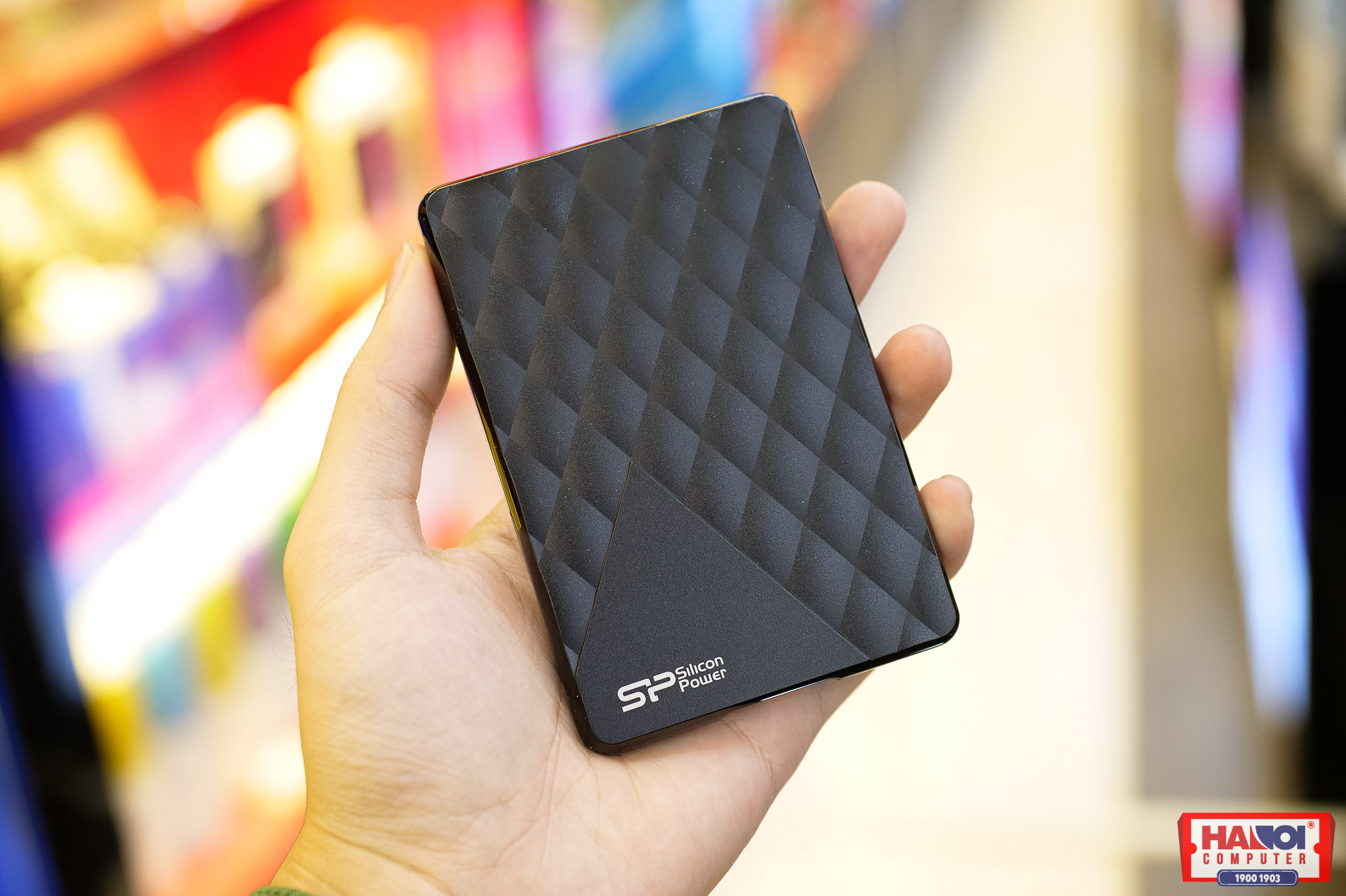 Ổ cứng di động SILICON POWER Diamond D06 1TB Black, 2.5 inch USB 3.2 (SP010TBPHDD06S3K)