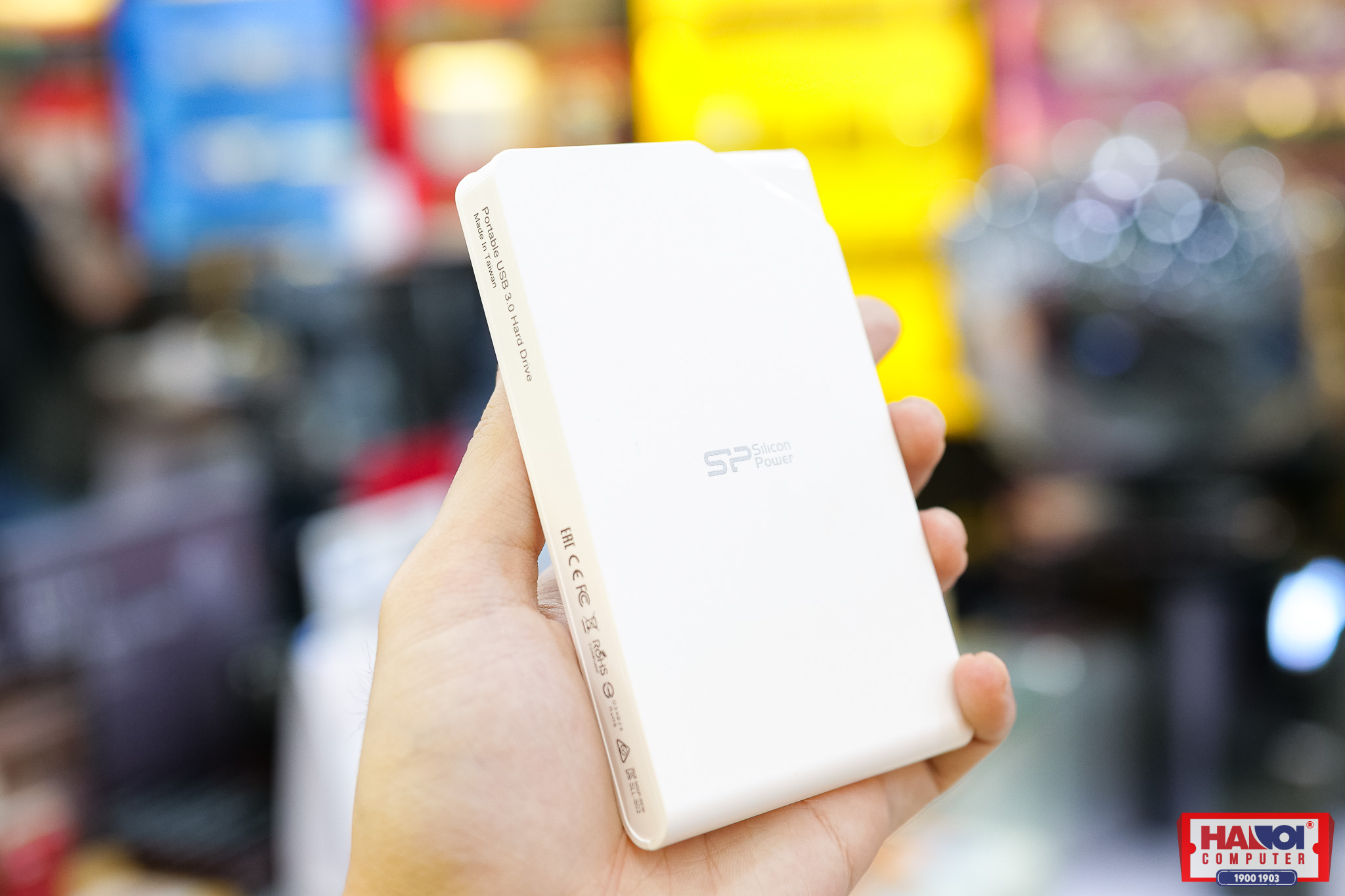 Ổ cứng di động SILICON POWER Stream S03 1TB White, 2.5 inch (USB 3.1 Gen1/USB 3.0) - SP010TBPHDS03S3W