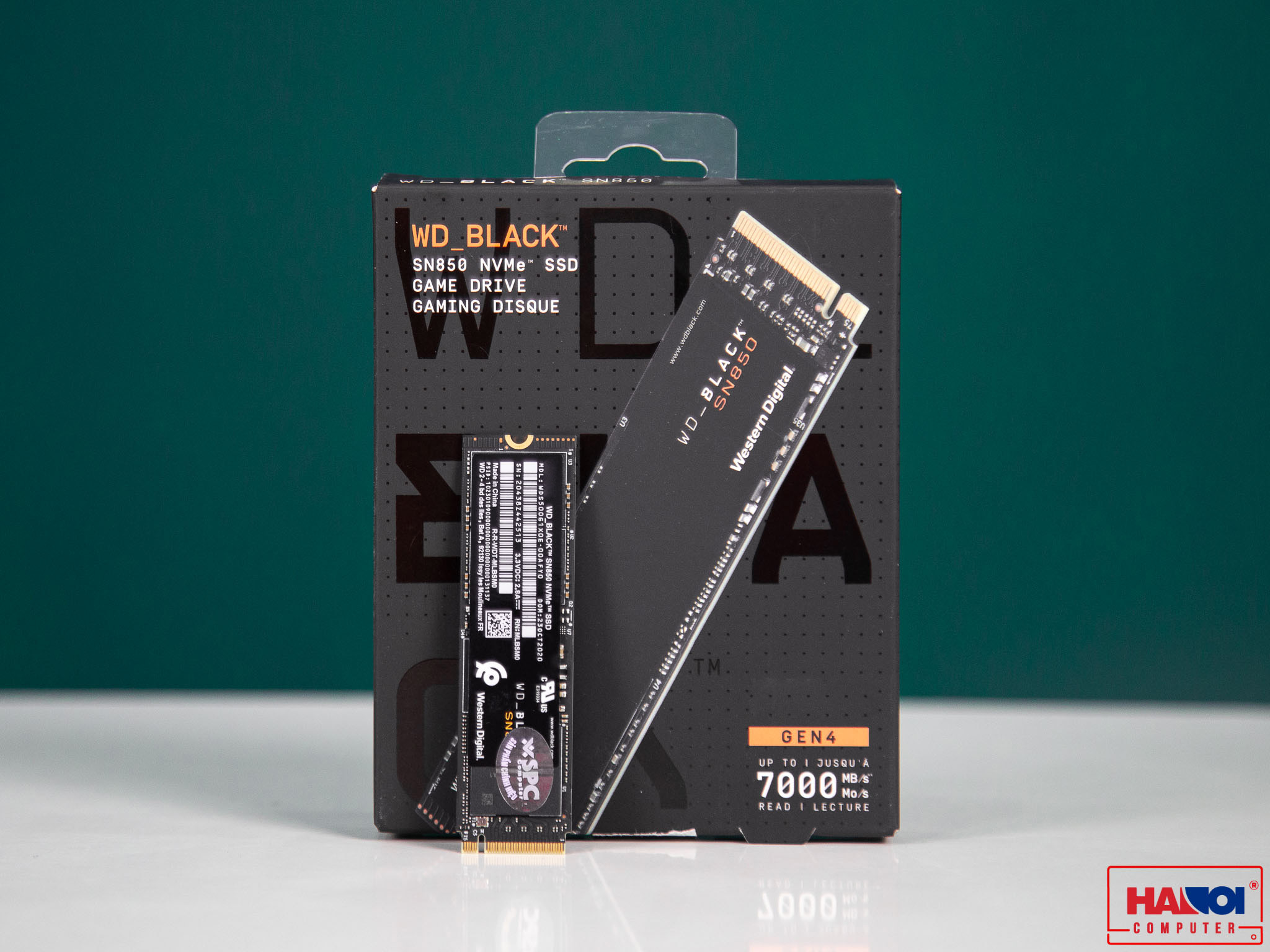 Ổ cứng SSD WD SN850 Black 1TB M.2 2280 PCIe NVMe 4x4 (Đọc 7000MB/s - Ghi 4100MB/s)-(WDS100T1X0E)